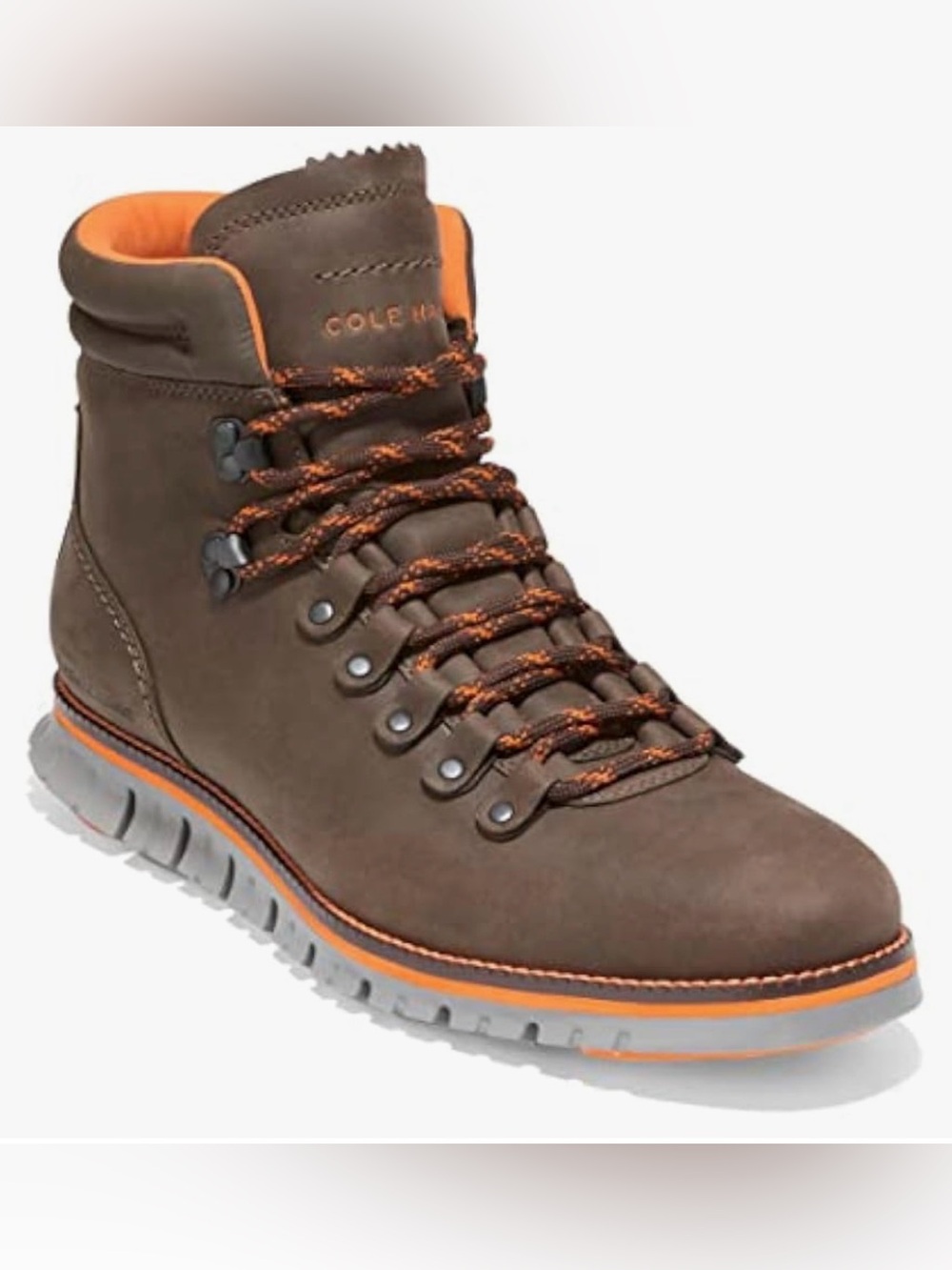 Cole Haan ZEROGRAND Boots MensBrown Leather Waterproof Hiking Ankle C35245